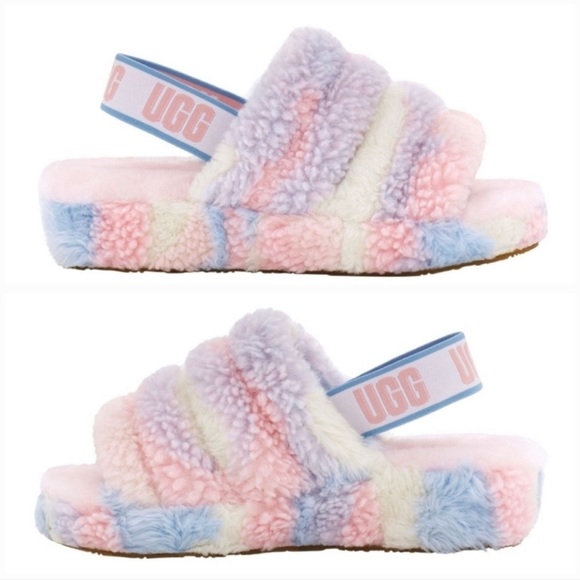 UGG Shoes - Uggs fluff yeah slide slippers cali collage cotton candy